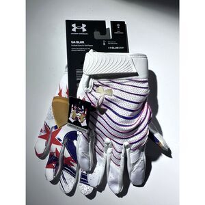 Under Armour Blur Glue Grip Football Gloves, Limited NEW 1360947 Men Large